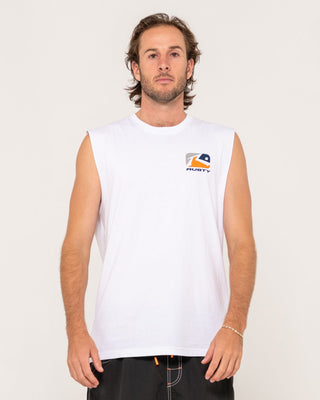 Man wearing Phenom Muscle in White 4