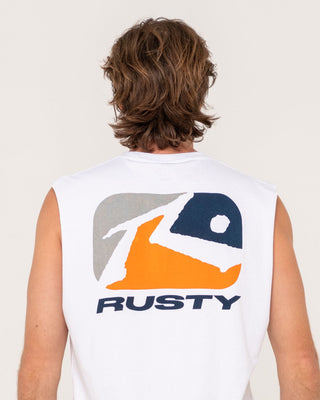 Man wearing Phenom Muscle in White 4