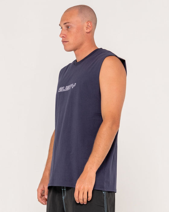 man-wearing-flip-daddy-muscle-in-navy-blue