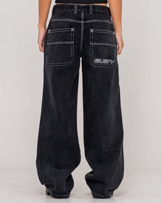 woman-wearing-flip-mommy-low-rise-wide-leg-denim-jean-in-black-out