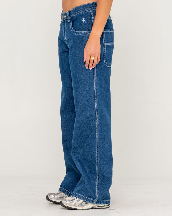 woman-wearing-flip-mommy-low-rise-tapeless-denim-jean-in-deep-sea-blue