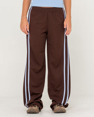 Woman wearing Bronson Low Rise Trackpant in Java