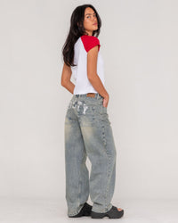 Norty Bethany Baggy Low Rise Jean