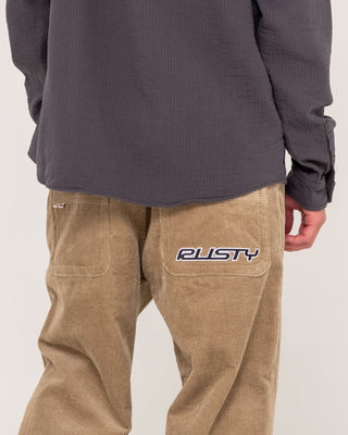 Man wearing Flip Daddy Cord Pant in Khaki