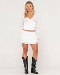 I Kissed A Pearl Lace Top