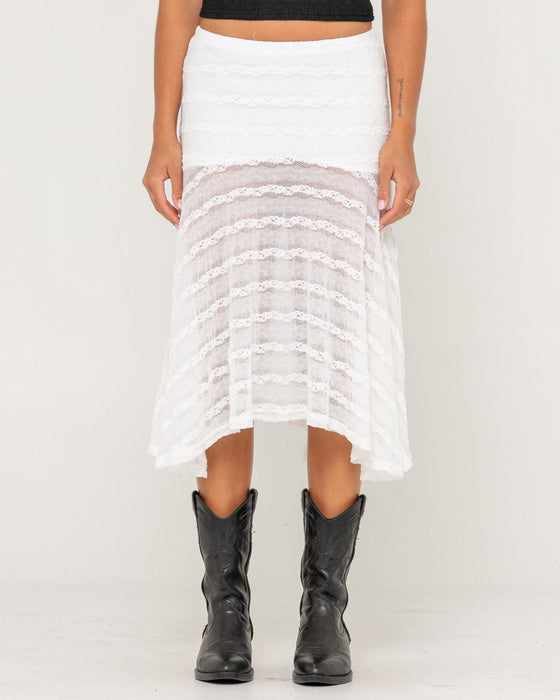 woman-wearing-athens-low-rise-lace-maxi-skirt-in-white