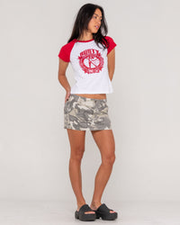 Camo-Mile Cargo Mini Skirt