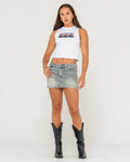 Dirty Mavericks Denim Mini Skirt