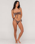 Lennie Leopard Bandeau Bikini Top