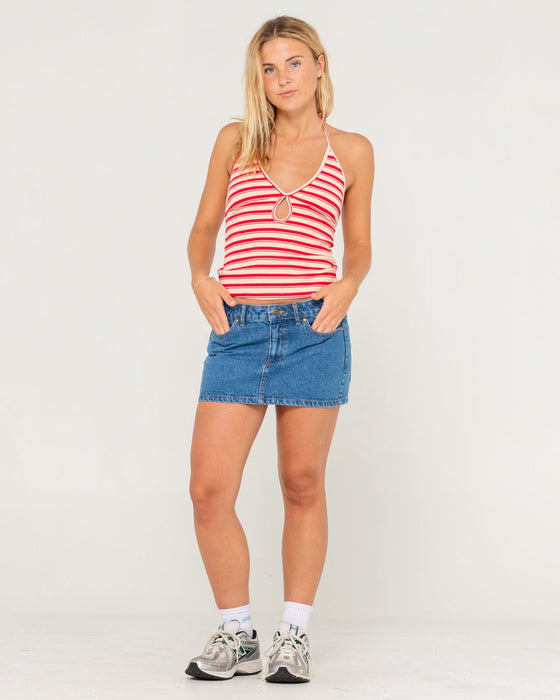 woman-wearing-emma-cut-out-skimmer-tank-in-red
