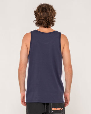 Man wearing Hyper Tank in Navy Blue