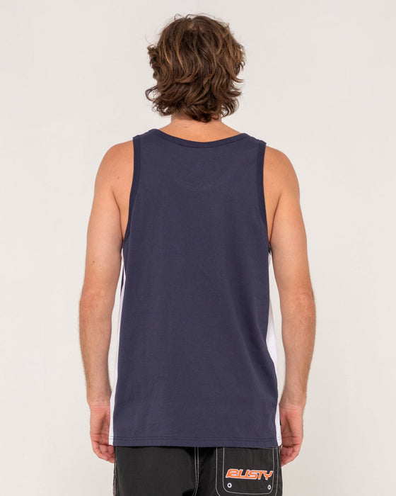 man-wearing-hyper-tank-in-navy-blue