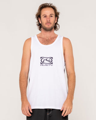 Man wearing Hyper Tank in White