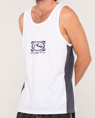 Man wearing Hyper Tank in White