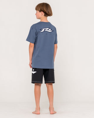 Boy wearing Registered Short Sleeve Tee Boys in China Blue