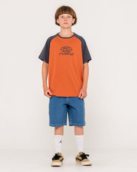boy-wearing-wagwan-raglan-short-sleeve-tee-boys-in-burnt-orange