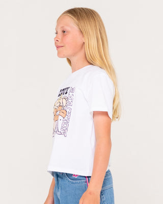 Girl wearing A Love Baby Tee Girls in White