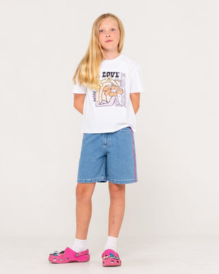 Girl wearing A Love Baby Tee Girls in White