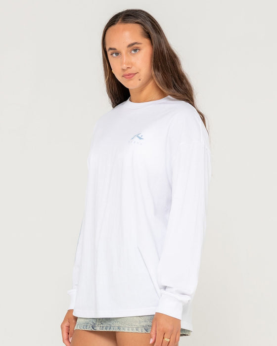 woman-wearing-play-it-safe-l-s-tee-in-white