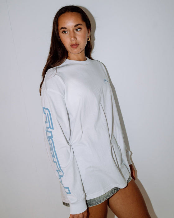 woman-wearing-play-it-safe-l-s-tee-in-white