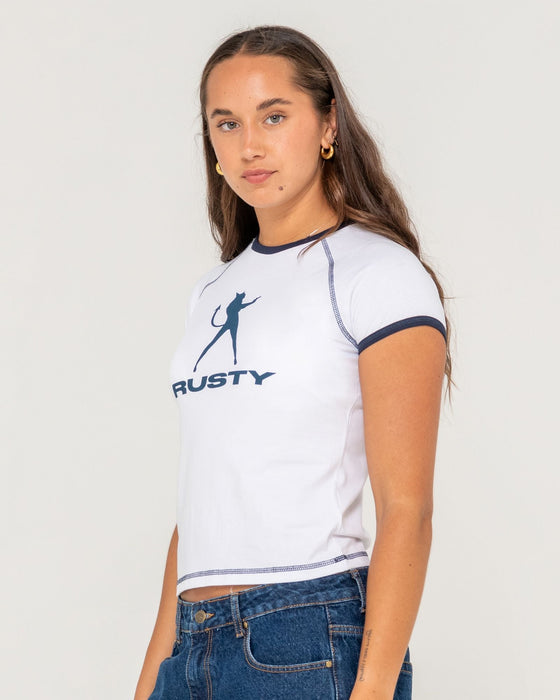 woman-wearing-delphie-devil-ringer-baby-tee-in-white