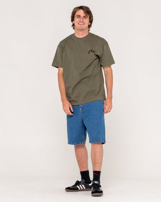 Man wearing Competition Short Sleeve Tee in Savanna