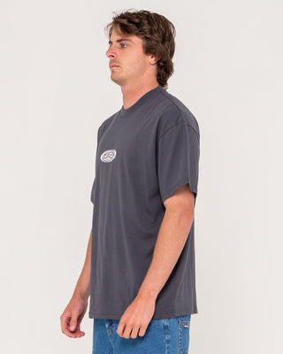 Man wearing Irie Eye Short Sleeve Tee in Carbon