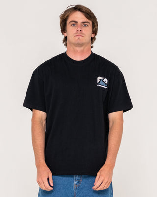 Man wearing Phenom Short Sleeve Tee in Black 2