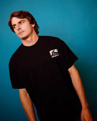 Man wearing Phenom Short Sleeve Tee in Black 2