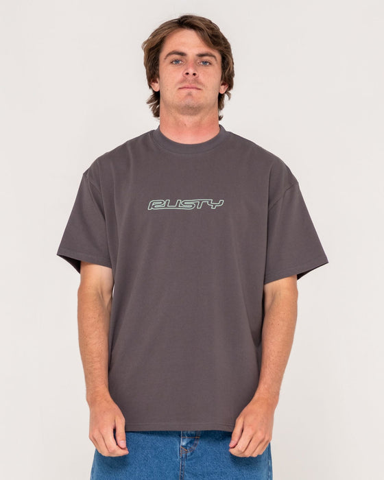 man-wearing-flip-daddy-short-sleeve-tee-in-coal