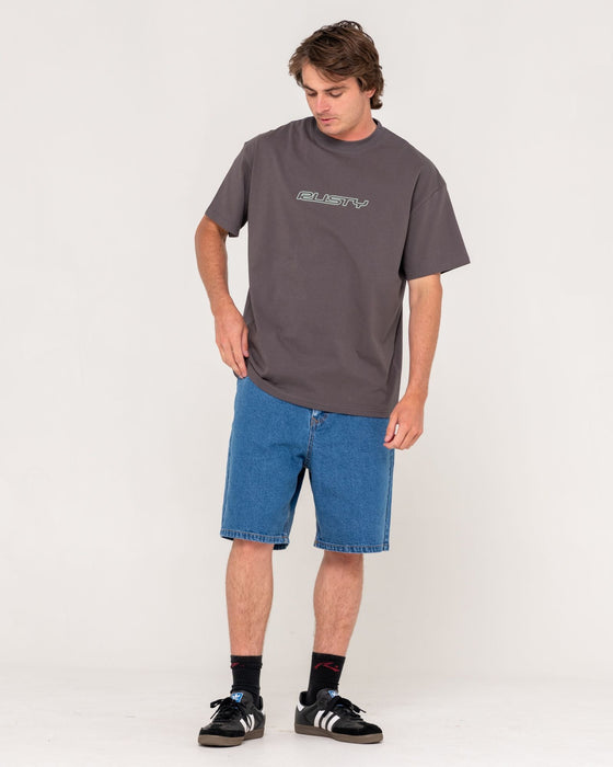 man-wearing-flip-daddy-short-sleeve-tee-in-coal