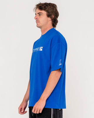 Man wearing Jetsetter Short Sleeve Tee in Royal Blue