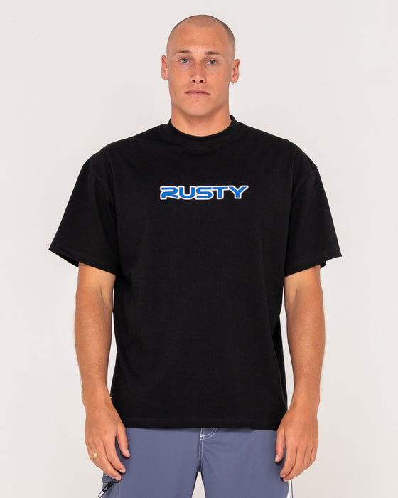 man-wearing-you-know-short-sleeve-tee-in-black