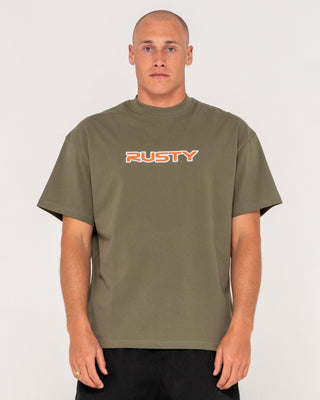 Man wearing You Know Short Sleeve Tee in Savanna