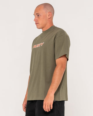 Man wearing You Know Short Sleeve Tee in Savanna