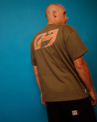 Man wearing You Know Short Sleeve Tee in Savanna