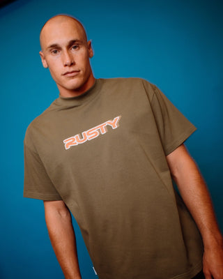 Man wearing You Know Short Sleeve Tee in Savanna