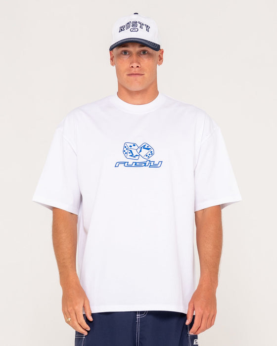 man-wearing-double-or-nothin-short-sleeve-tee-in-white