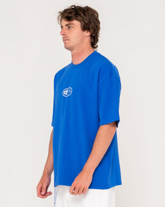 man-wearing-outer-there-short-sleeve-heavy-tee-in-royal-blue