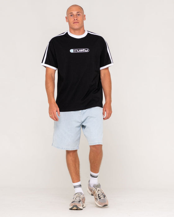 man-wearing-poppa-short-sleeve-tee-in-black