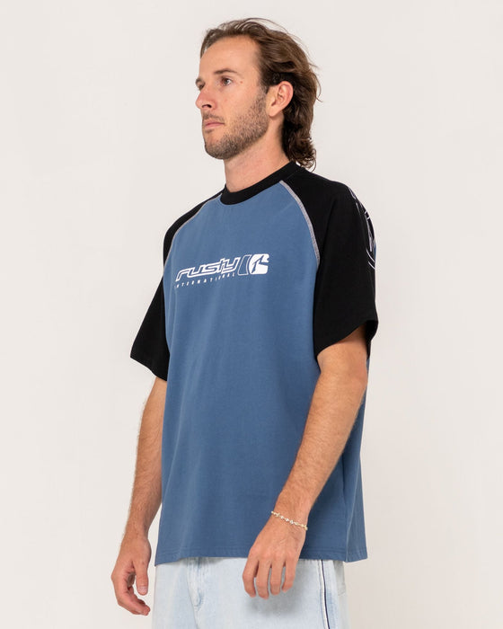 man-wearing-incognito-short-sleeve-tee-in-china-blue