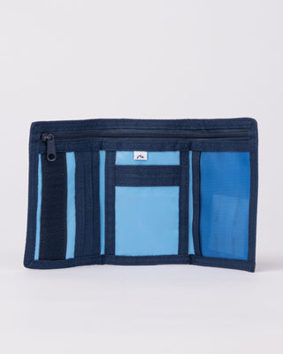 Girls Academy Tri Fold Wallet Girls in Retro Blue