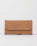 Aria Suede Flap Wallet