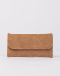 Aria Suede Flap Wallet