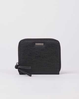 Womans Melrose Compact Wallet in Black