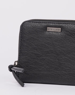 Womans Melrose Compact Wallet in Black