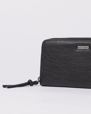Womans Melrose Zip Around Wallet in Black