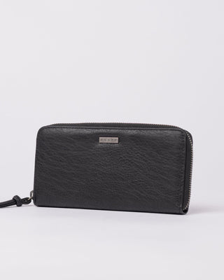 Womans Melrose Zip Around Wallet in Black