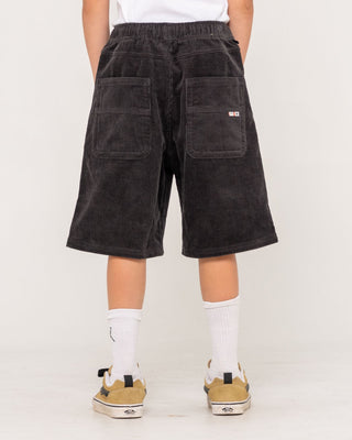 Boy wearing Wear Eva Elastic Cord Short Boys in Coal