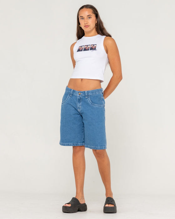 woman-wearing-flip-mommy-tapeless-low-rise-denim-short-in-middy-blue